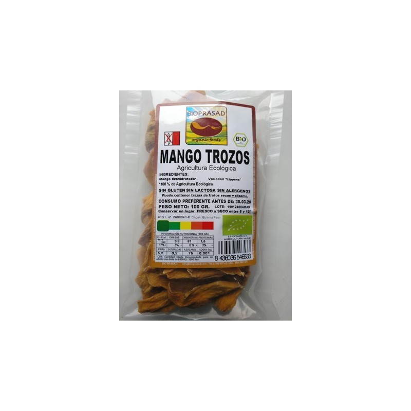 MANGO DESHIDRATADO 100 GR.