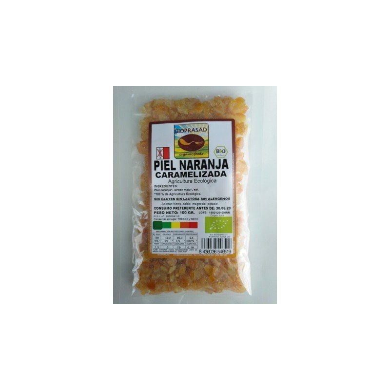 PELL DE TARONJA CARAMEL·LITZADA 100 GR.