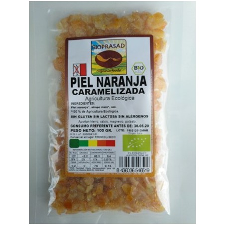 PELL DE TARONJA CARAMEL·LITZADA 100 GR.