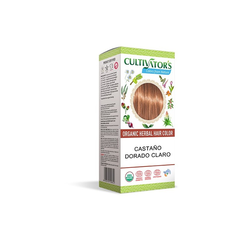 TINTE ORGÁNICO CASTAÑO DOR.CLARO CULTIVATORS 100 GR