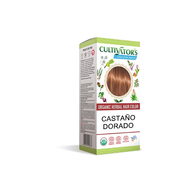 TINTE ORGÁNICO CASTAÑO DOR. CULTIVATORS 100 GR