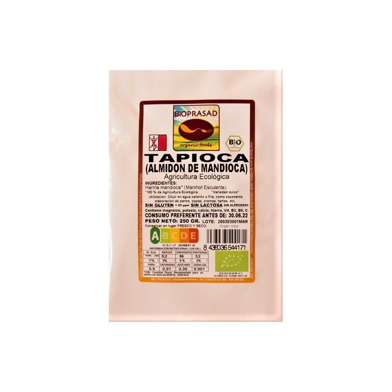 HARINA  MANDIOCA-TAPIOCA DE 250 GR.