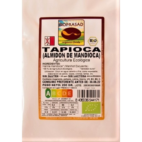 HARINA  MANDIOCA-TAPIOCA DE 250 GR.