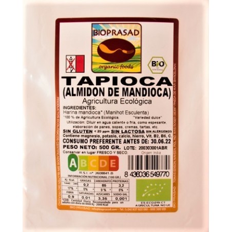 HARINA  MANDIOCA-TAPIOCA DE 500 GR.