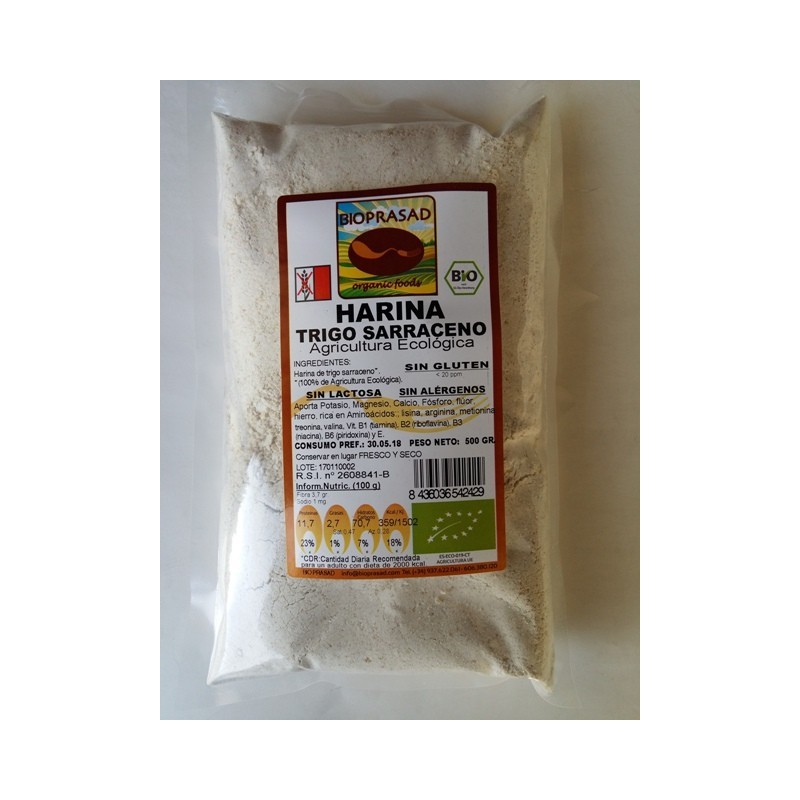 HARINA DE TRIGO SARRACENO 500 GR.