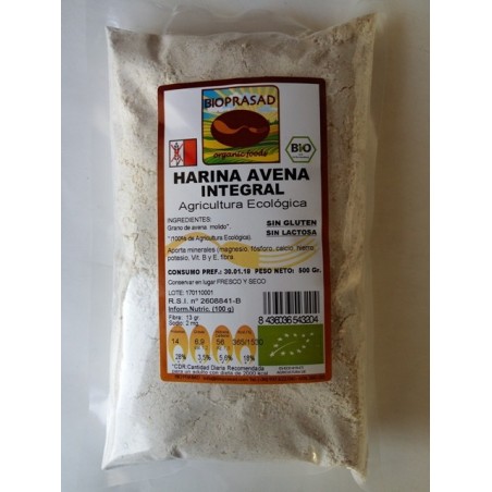 HARINA AVENA INTEGRAL 500 GR.