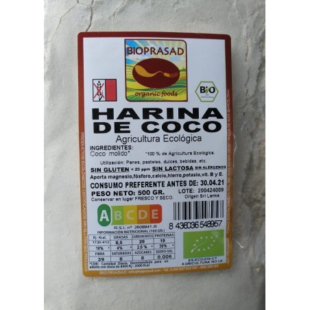 HARINA DE COCO 500 GR.