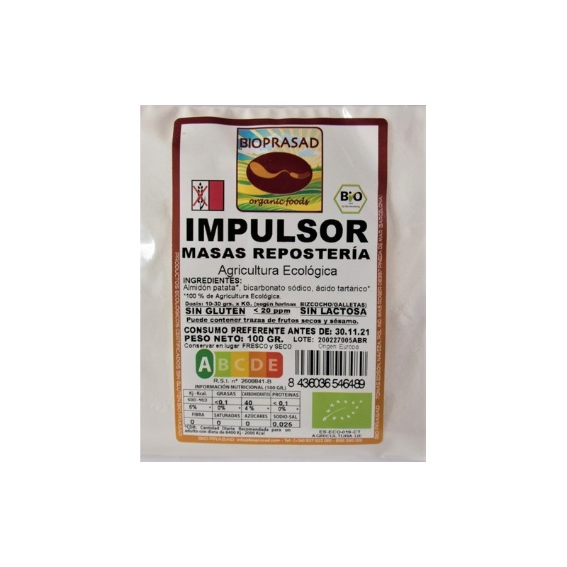 IMPULSOR MASAS REPOSTERÍA 100 GR.