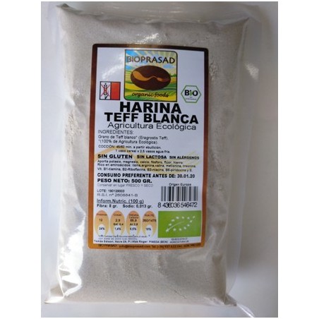 HARINA DE TEFF BLANCA 500 GR.