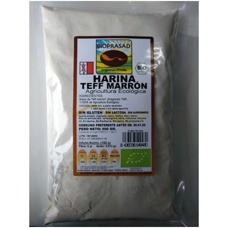 HARINA DE TEFF MARRÓN 500 GR.