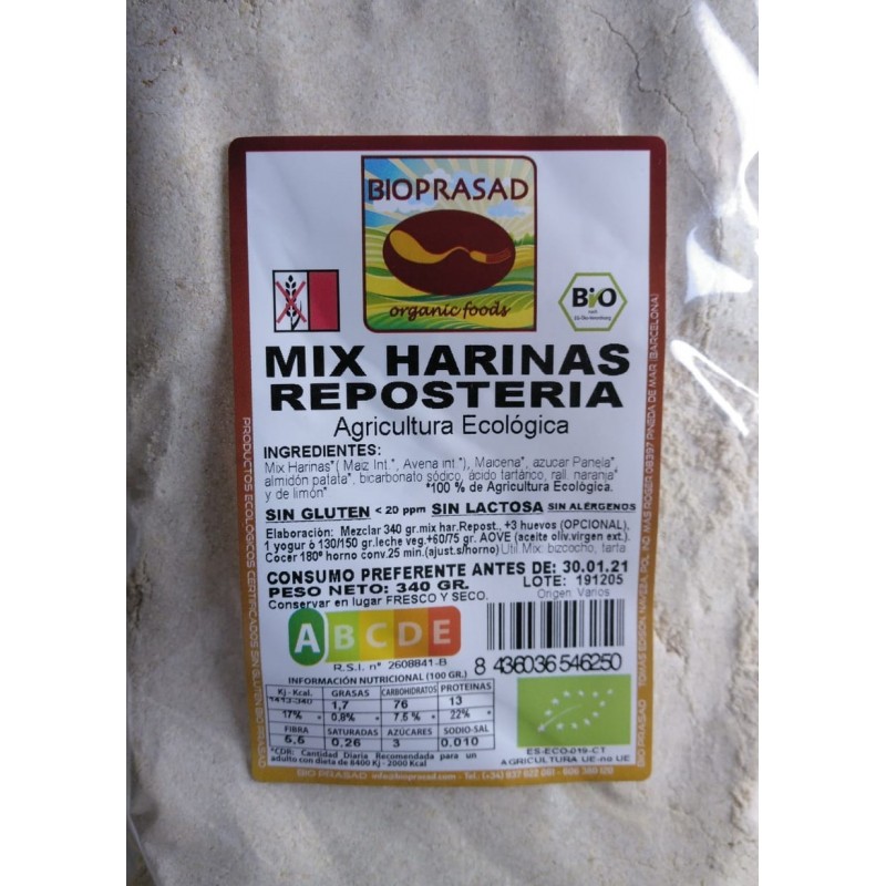 MIX HARINAS REPOSTERÍA 340 GR.