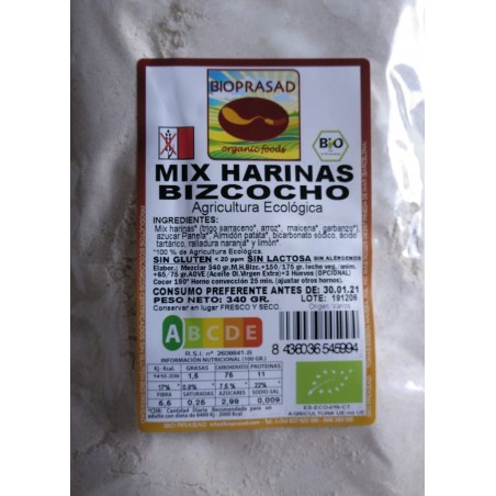 MIX HARINAS BIZCOCHO 340 GR.