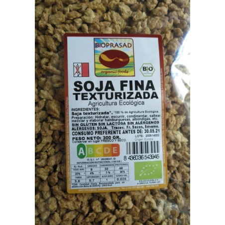 SOJA TEXTURIZADA FINA 300 GR.