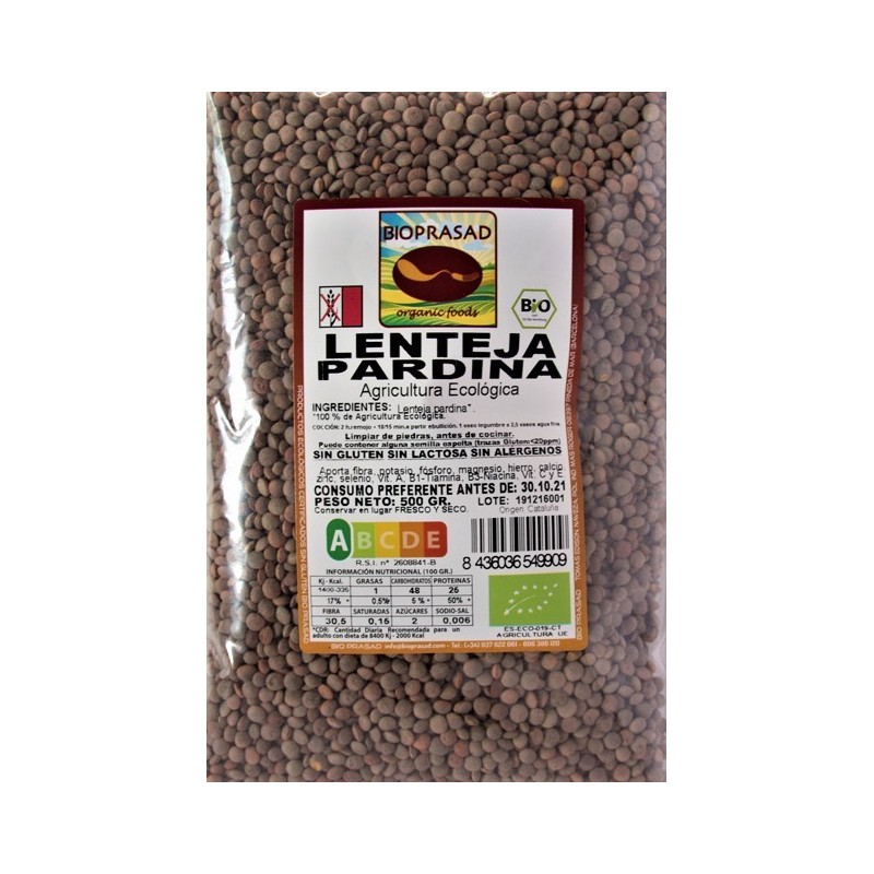 LENTEJA PARDINA 500 GR.