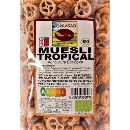 MUESLI TROPICAL 150 GR.