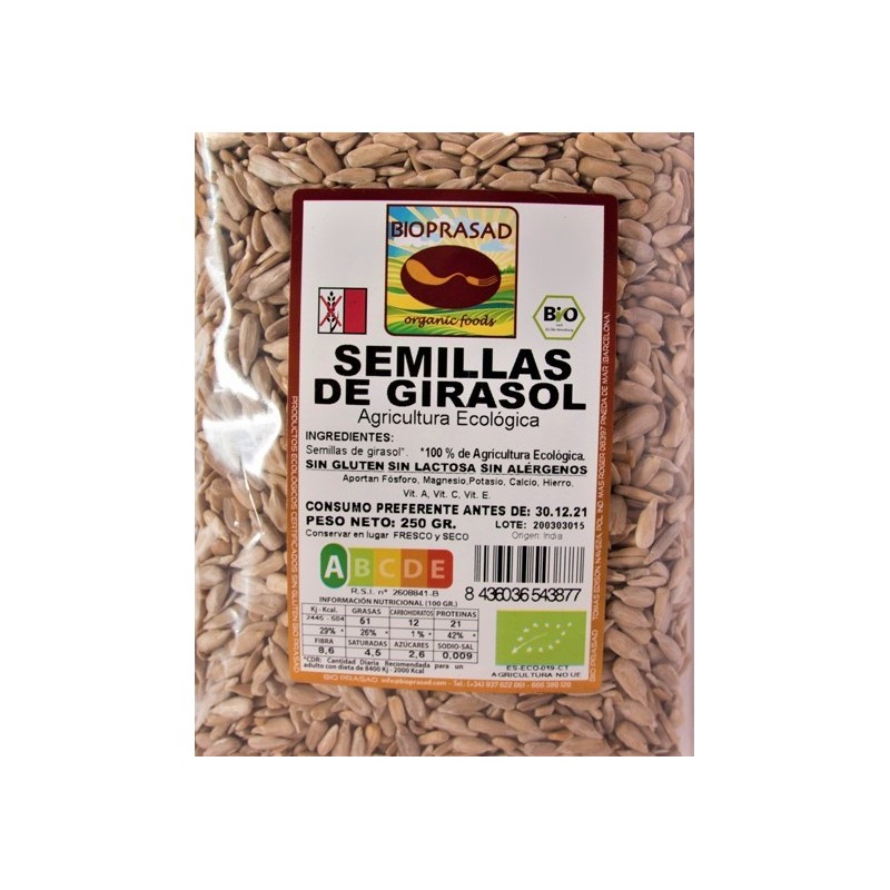 SEMILLAS DE GIRASOL  250 GR.