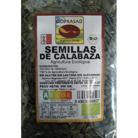 SEMILLAS DE CALABAZA  500 GR.