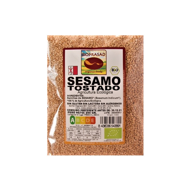 SÉSAMO TOSTADO  250 GR.