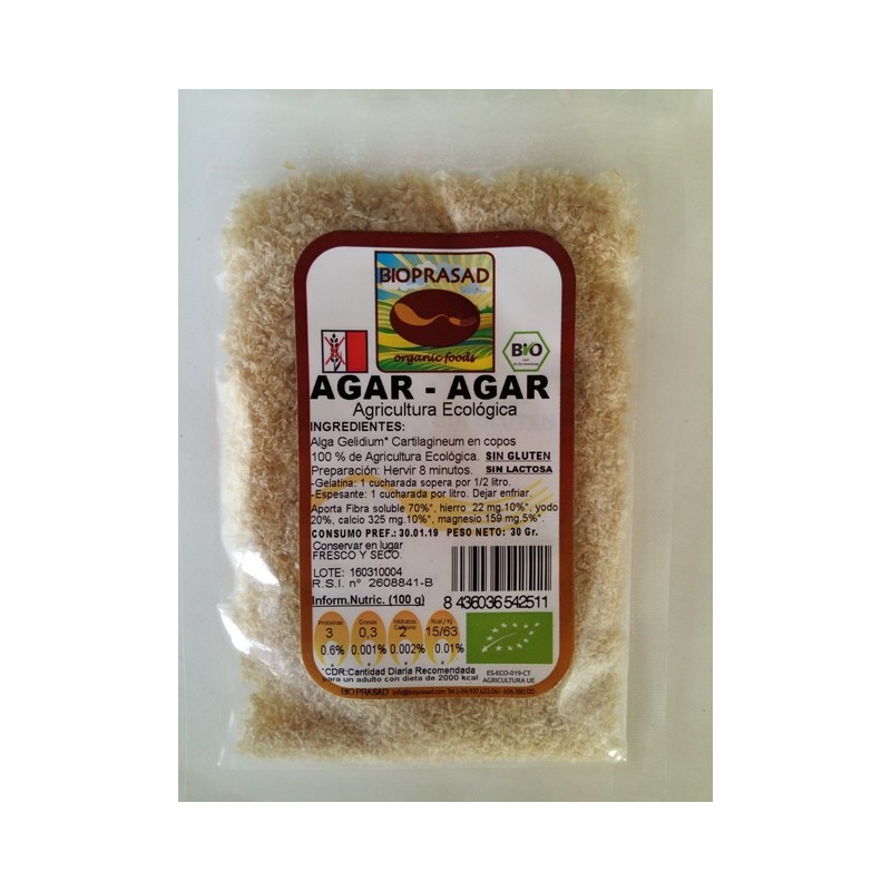 ALGA  AGAR AGAR  (COPOS)   30 GR.