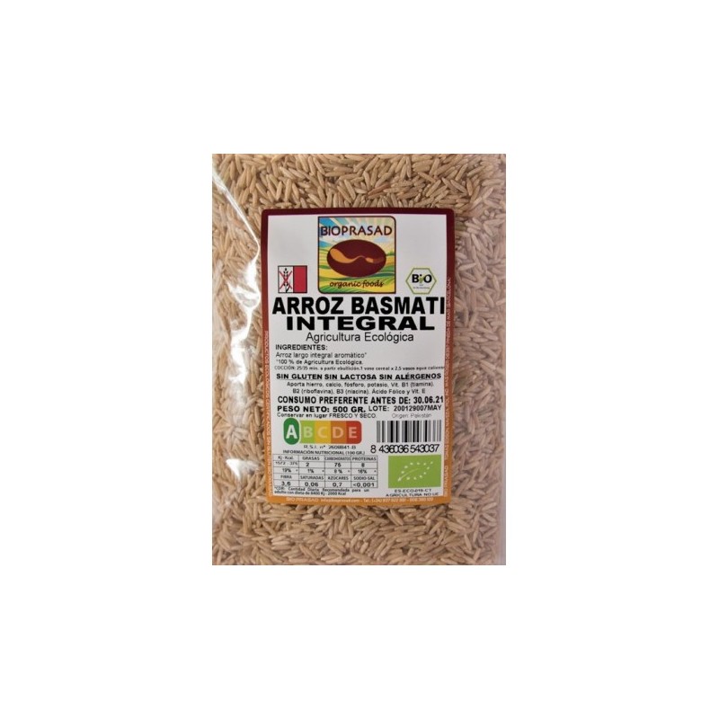 ARRÒS BASMATI INTEGRAL 500 GR.