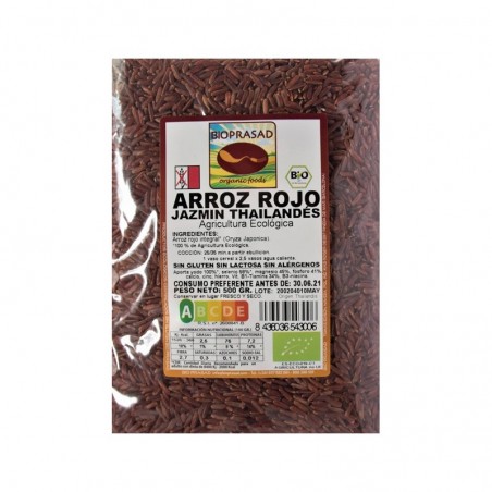 ARROZ ROJO JAZMIN INTEGRAL 500 GR.