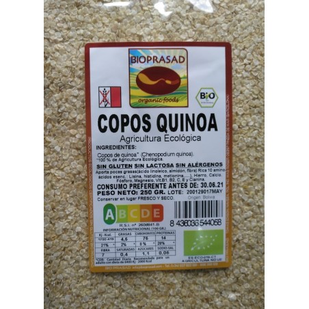 FLOCS DE QUINOA REAL BLANCA 250GR.