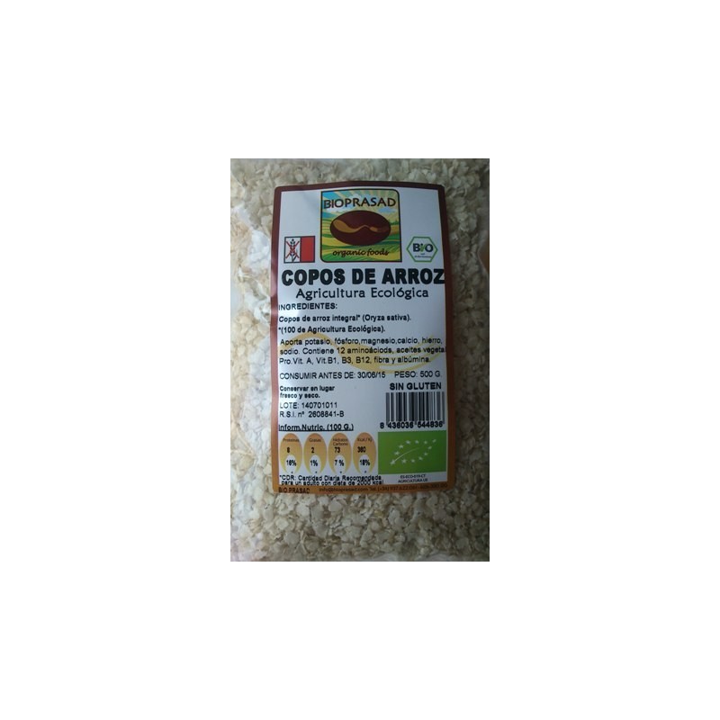 COPOS DE ARROZ INTEGRAL  500GR.