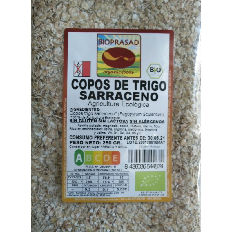 COPOS DE TRIGO SARRACENO 250 GR.