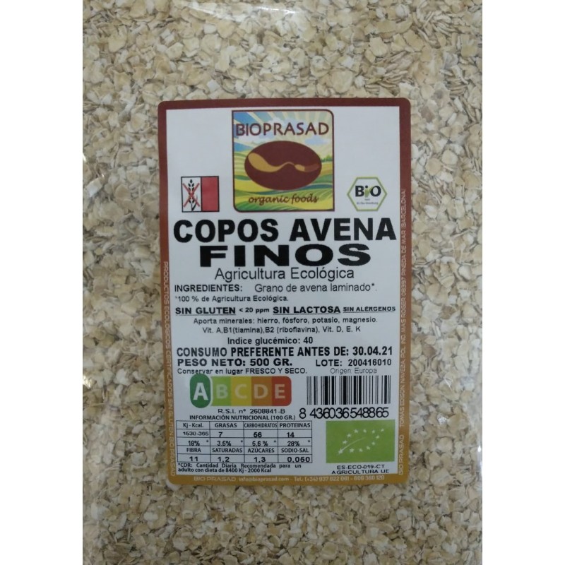 FLOCS AVENA FINS 500 GR.