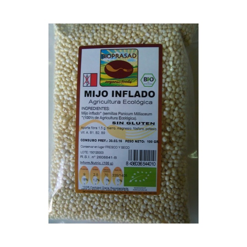 MIJO INFLADO  100 GR.