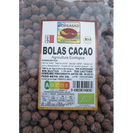 BOLAS DE CACAO 200 GR.