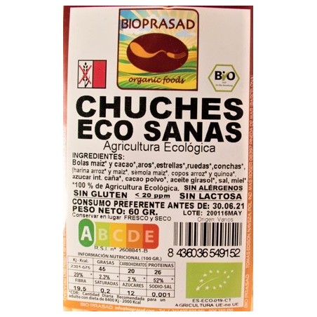 CHUCHES ECO SANAS 60 GR.