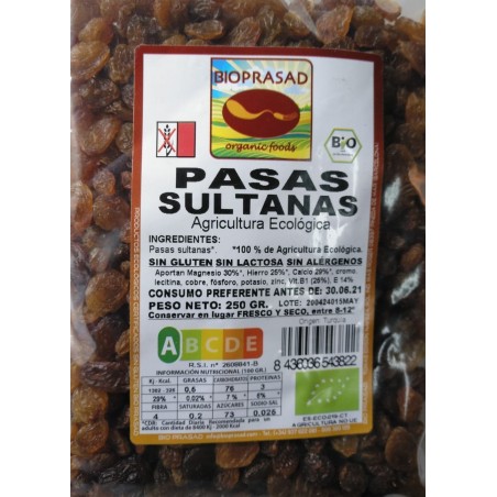 PASAS SULTANAS   250 GR.