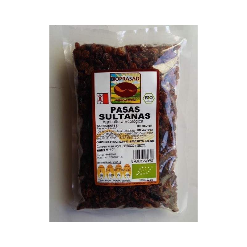 PASAS SULTANAS   500 GR.