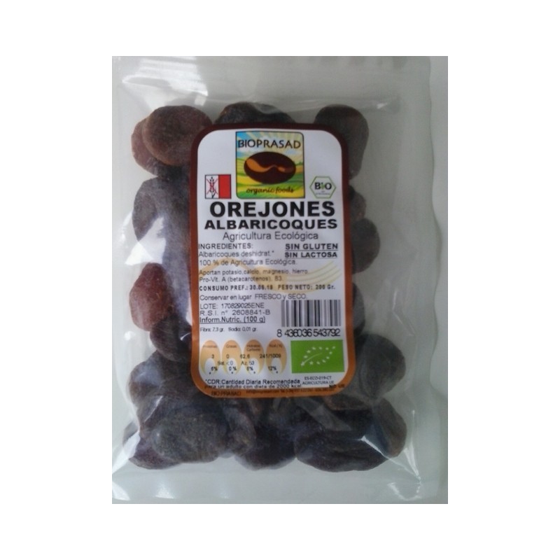 OREJONES DE ALBARICOQUE 200 GR.